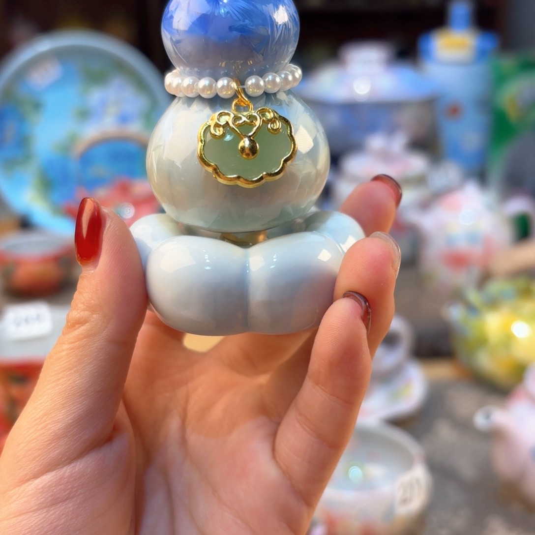 景德镇手绘高温釉下彩陶瓷茶具