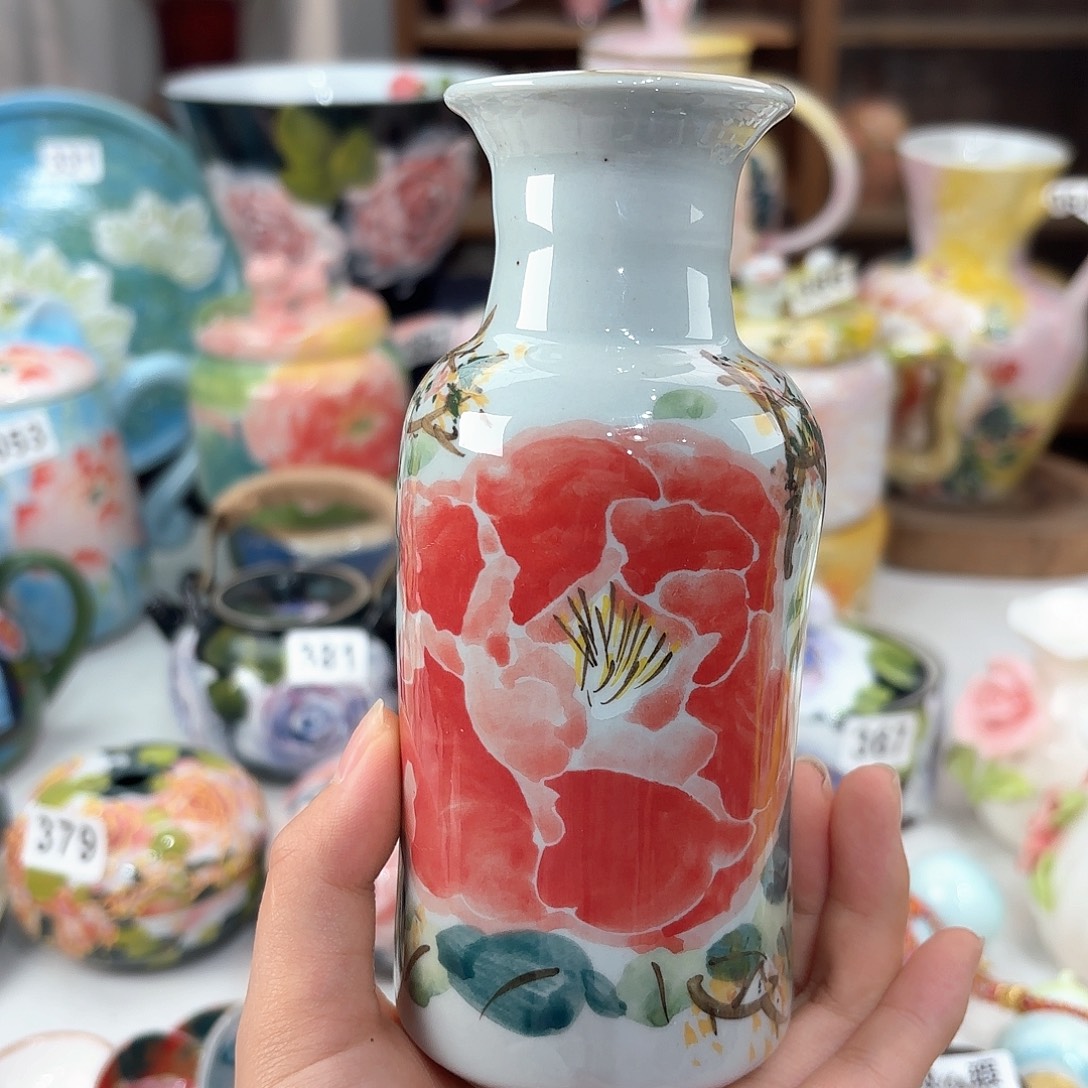 景德镇手绘高温釉下彩陶瓷茶具