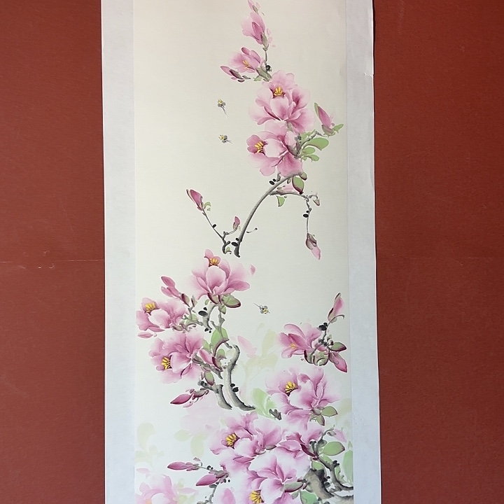 国画听兰老师花鸟