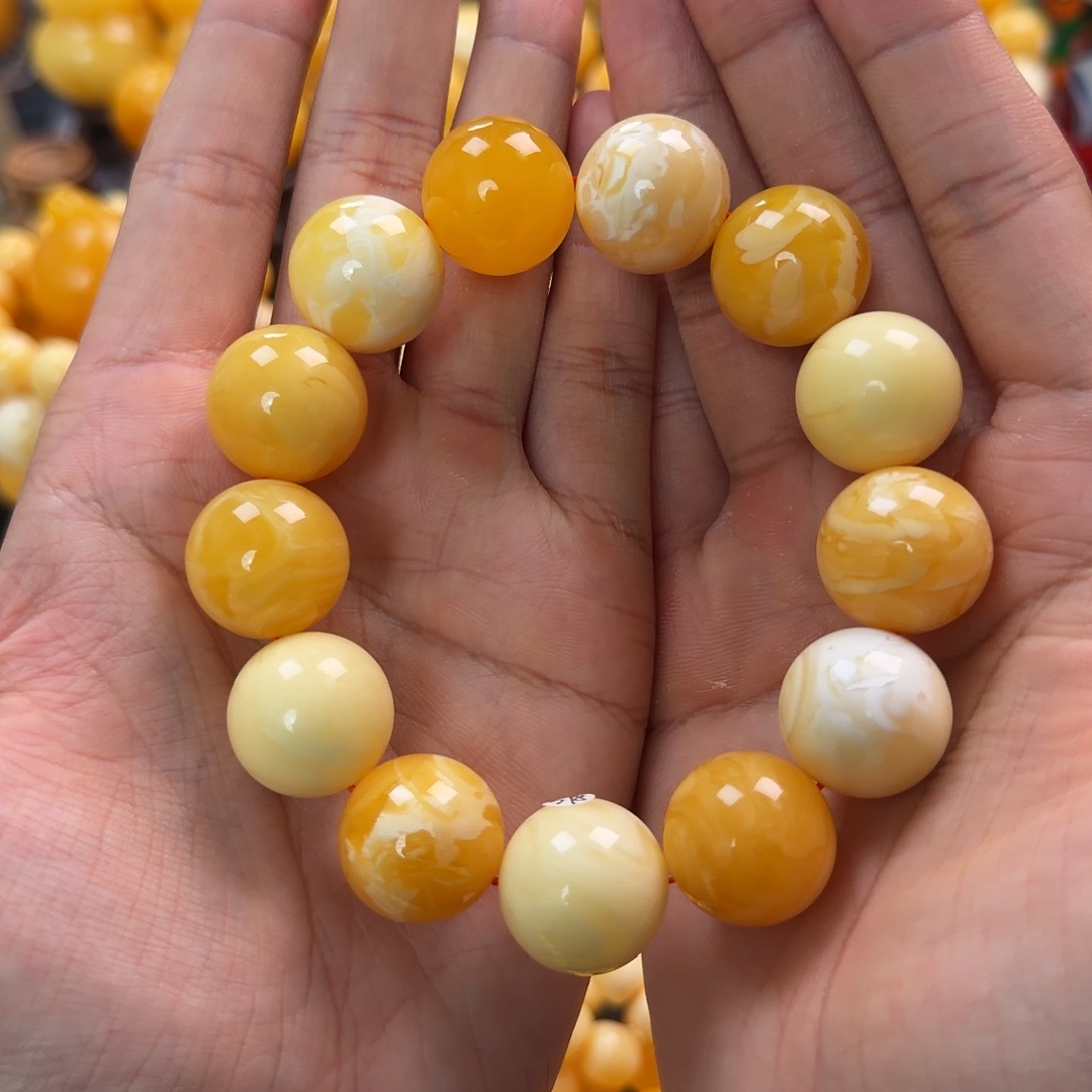 琥珀未镶嵌珠宝奇石19mm
