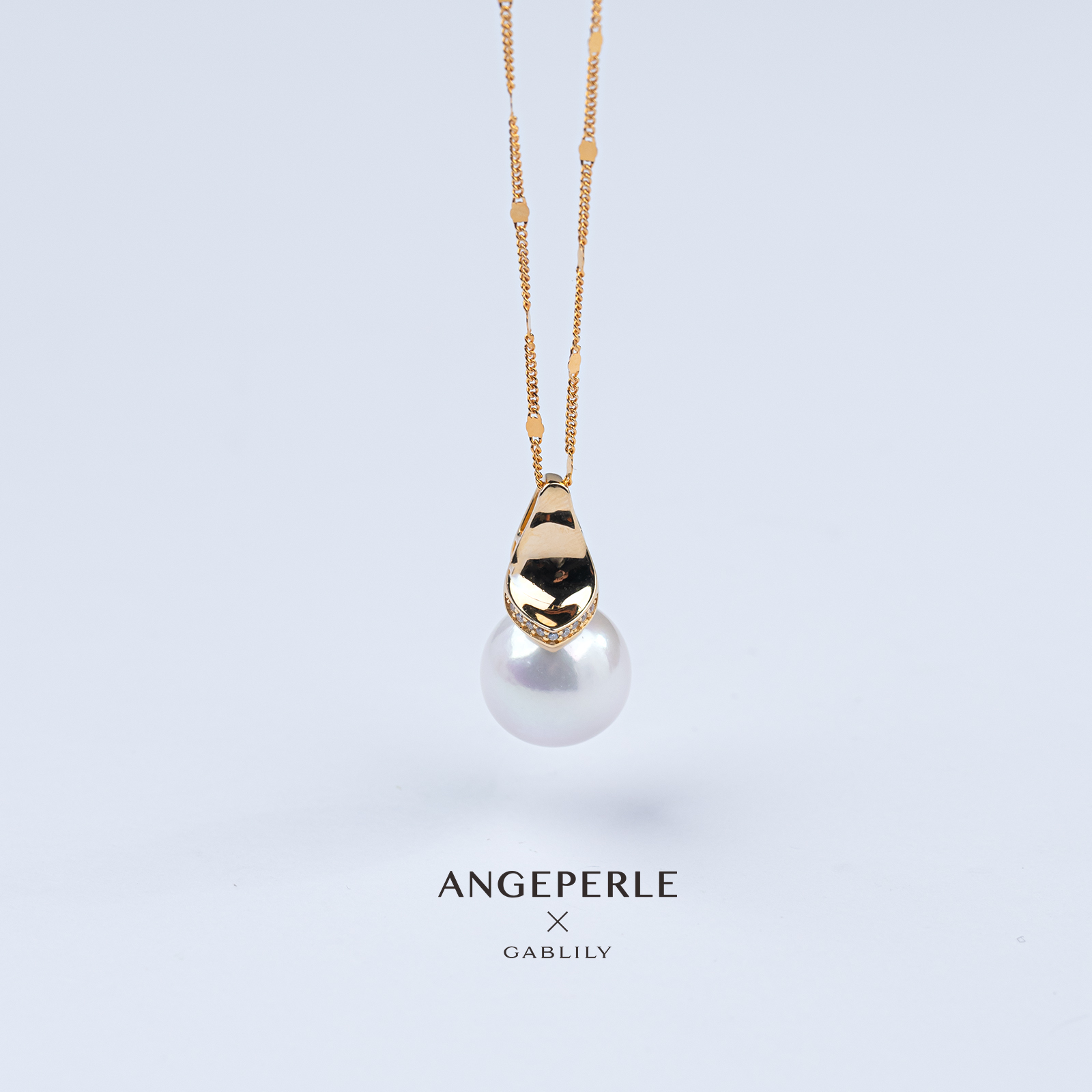 天使之泪 淡水珈白丽珍珠S925银吊坠 13-14mm  精致百搭 【小乔】