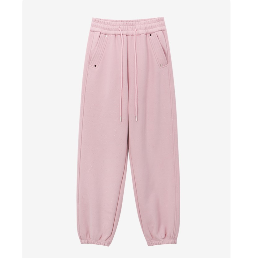 【封后轻奢设计】秋季新款时尚细闪抽绳卫裤休闲裤8952896