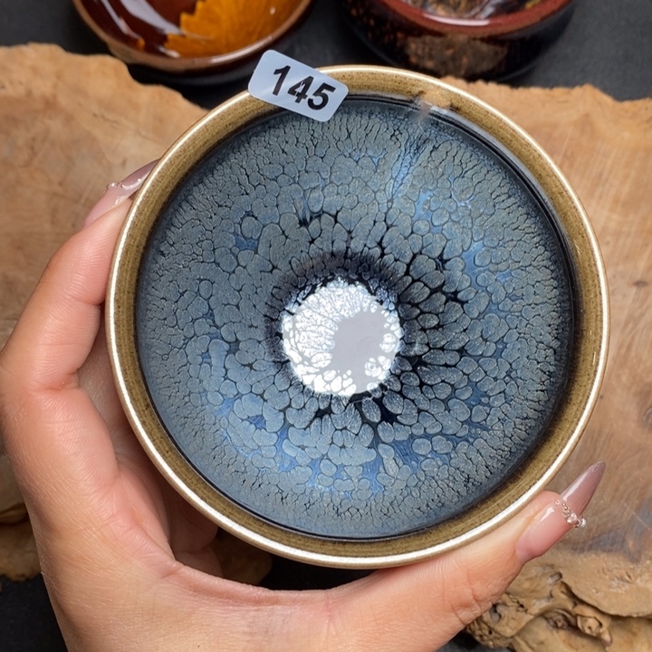 茶盏建窑建盏主人杯145微瑕