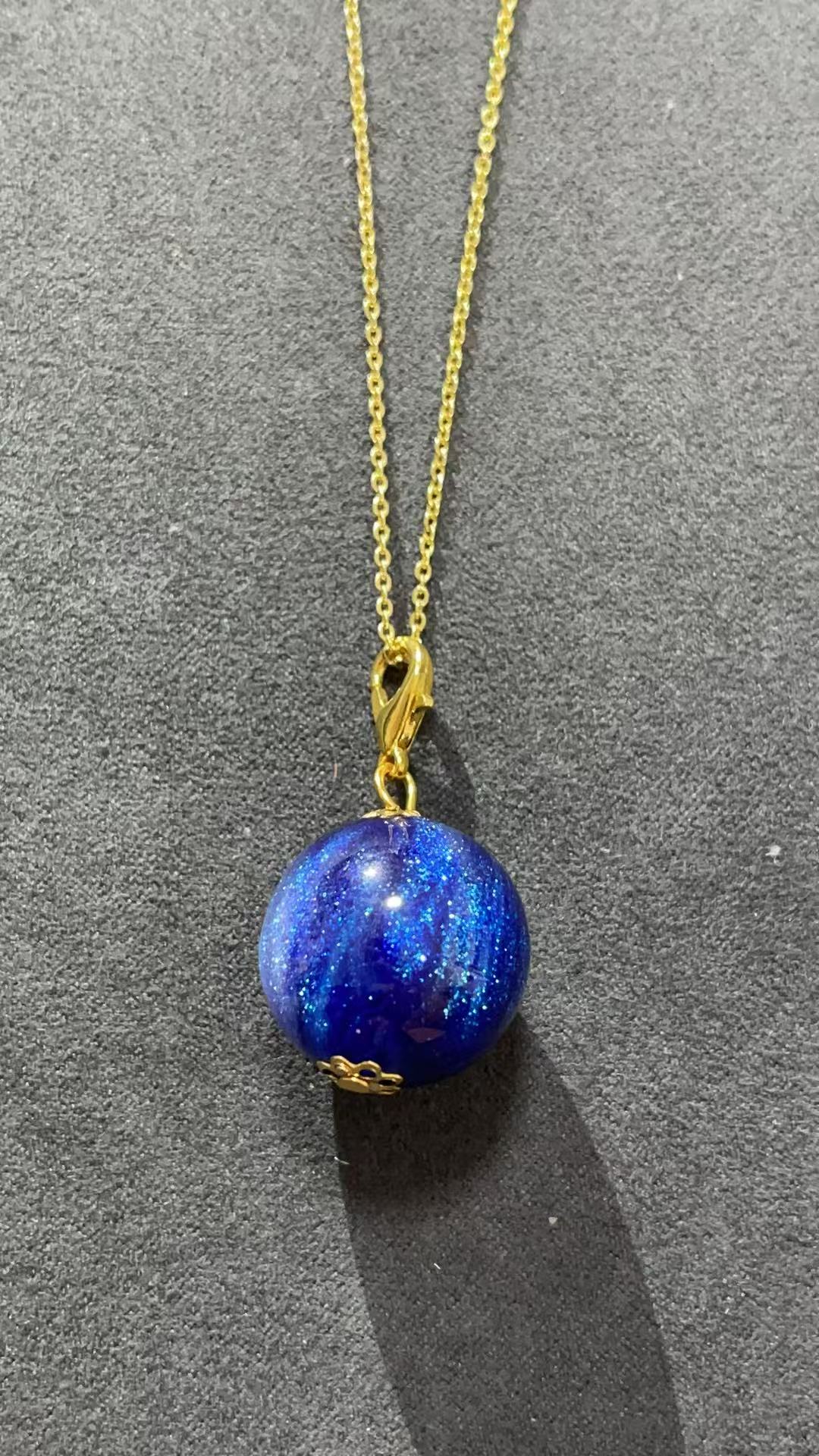 吊坠 福玺甄选蓝珠吊坠7630