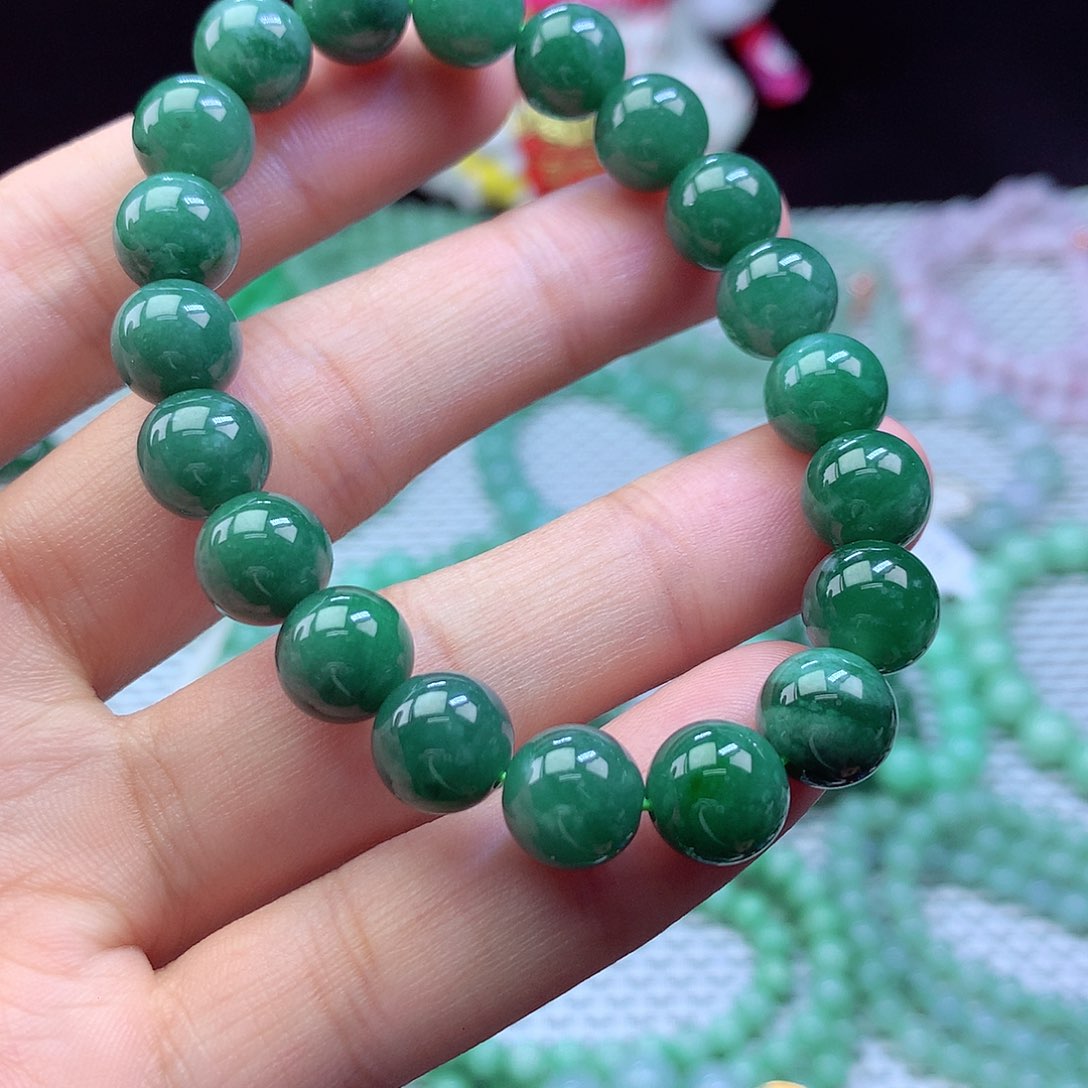 翡翠未镶嵌毛衣链