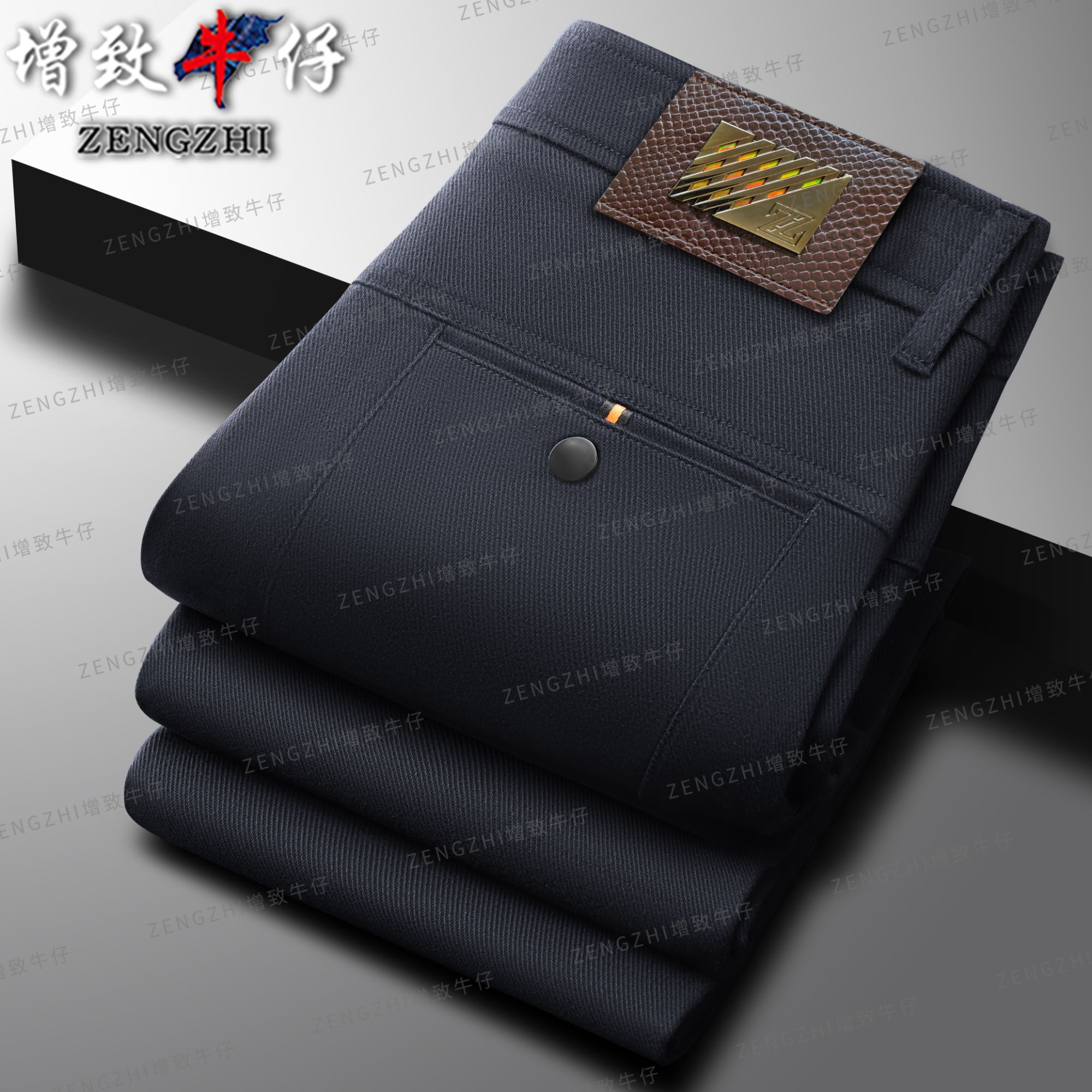 【臻选系列典藏款】秋冬新款超柔弹力男修身小直筒裤休闲裤S8013