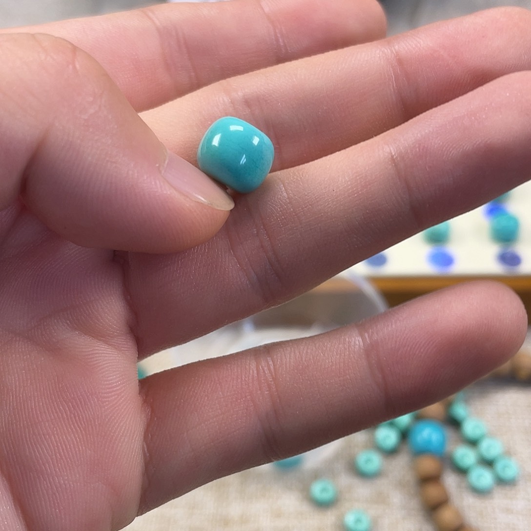 原生态湖北松配饰，直径10