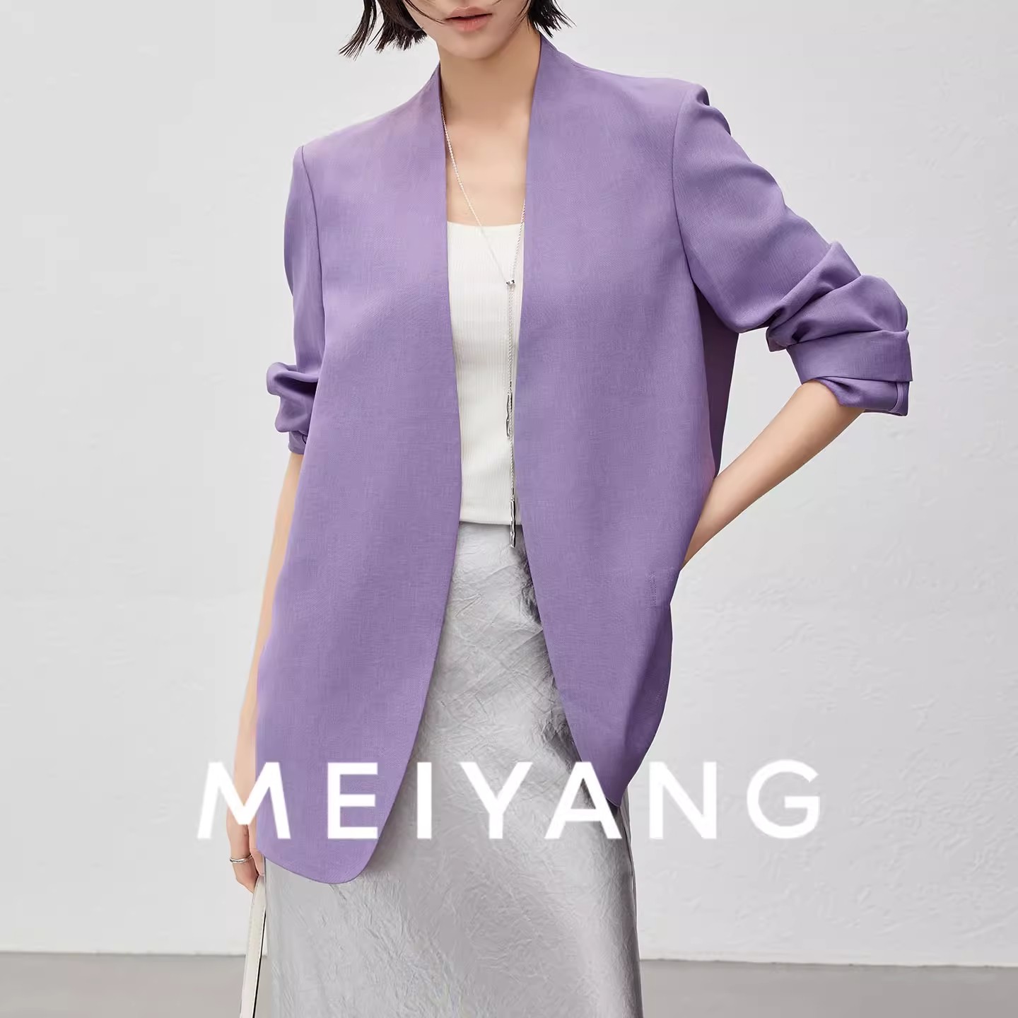 美洋MEIYANG 墨尔本三号西装 新色 V字无领通勤休闲西服外套