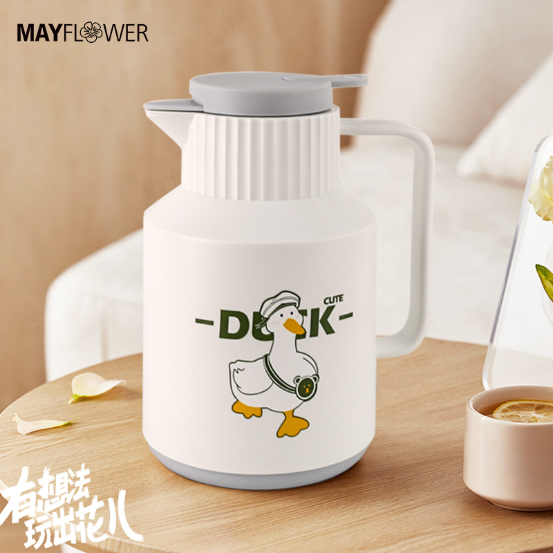 五月花保温壶家用暖壶大容量玻璃水壶宿舍学生用水壶新款热水壶