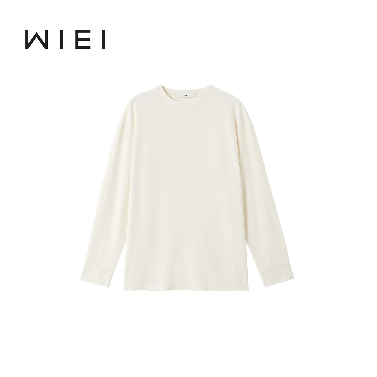 《WI EI》雪绒神T 温暖亲肤极简wan能圆领长袖T恤W25300177