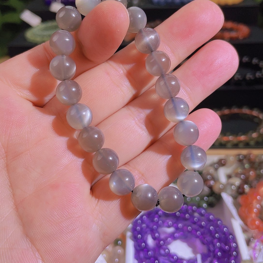 水晶手链未镶嵌黑金骨干