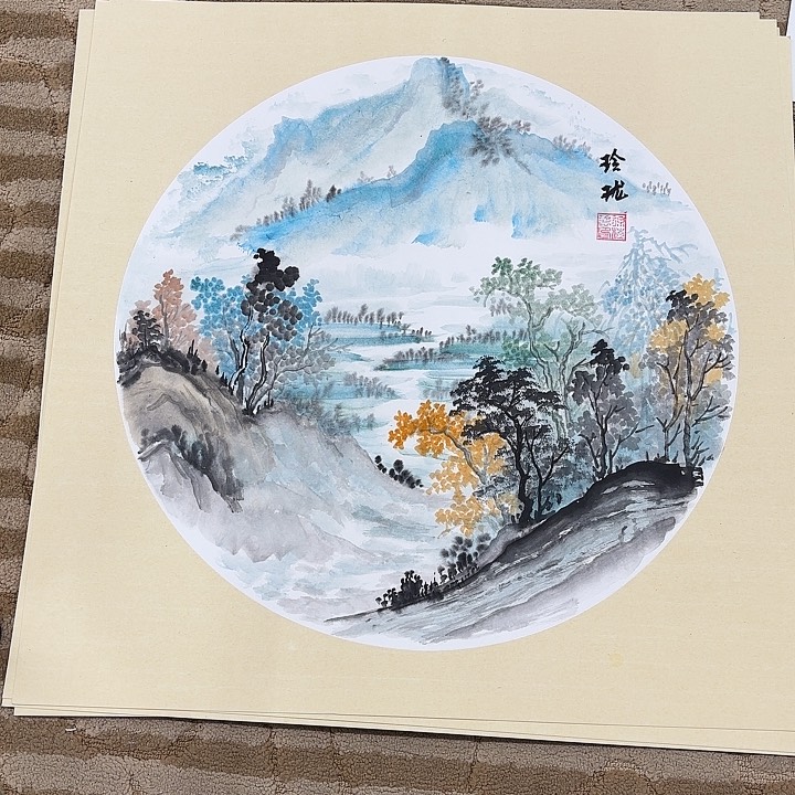 国画花鸟的翅膀是白色50.50