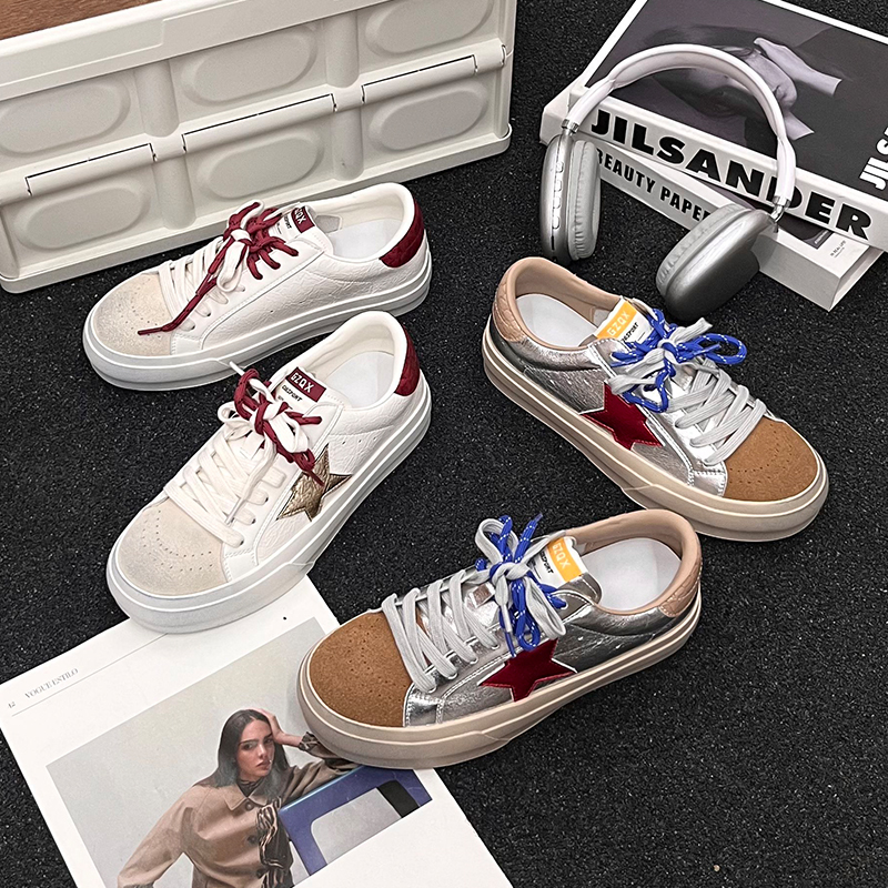 【金夫人】2282-30舒适平底舒适运动女板鞋双鞋带潮女鞋