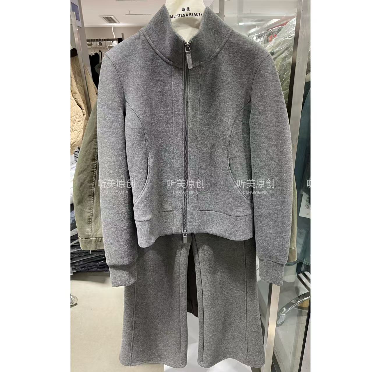 【媚儿KANWOMEIB】 原创 lu+「暖阳绒」立领风套装