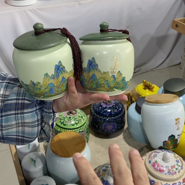 罐茶叶罐陶瓷家用密封罐