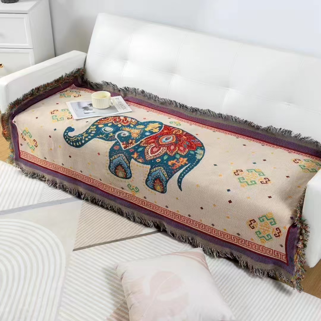 【吉象如意】三人90*240（±5）多功能升级防滑沙发巾