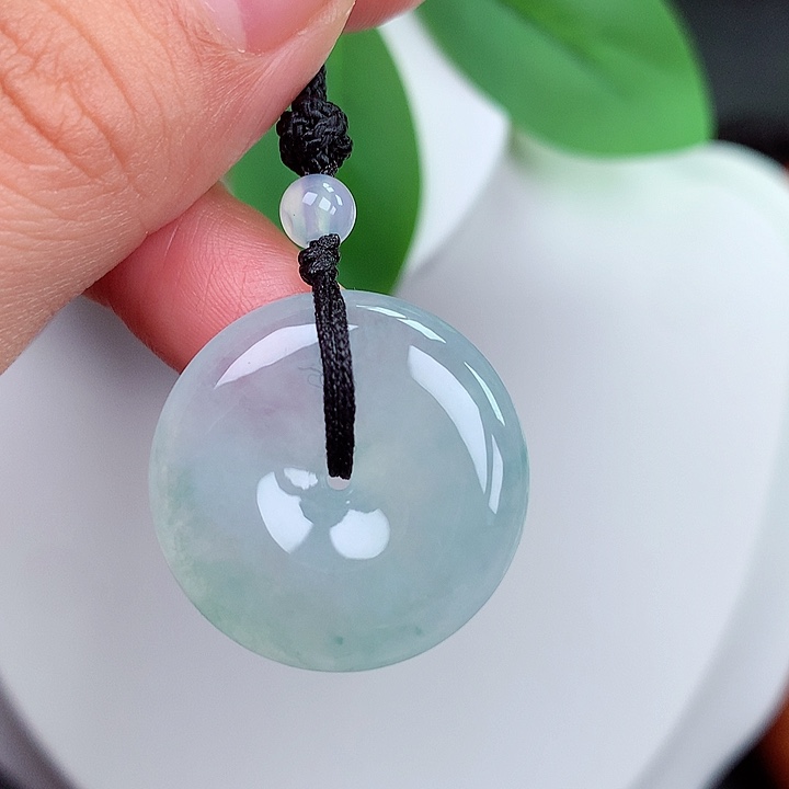 颈饰未镶嵌翡翠平安扣 24.7x5.7mm