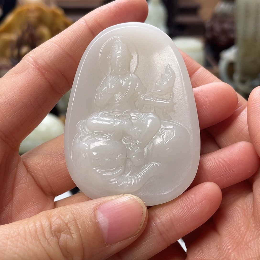 玉***）和田玉未镶嵌挂件