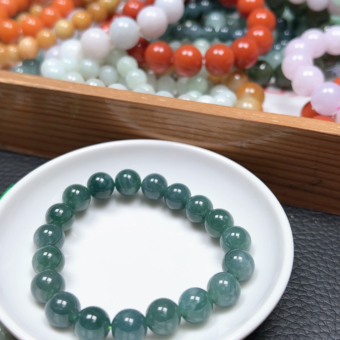 【闪购商品】未镶嵌手链翡翠千*冰卡9.8