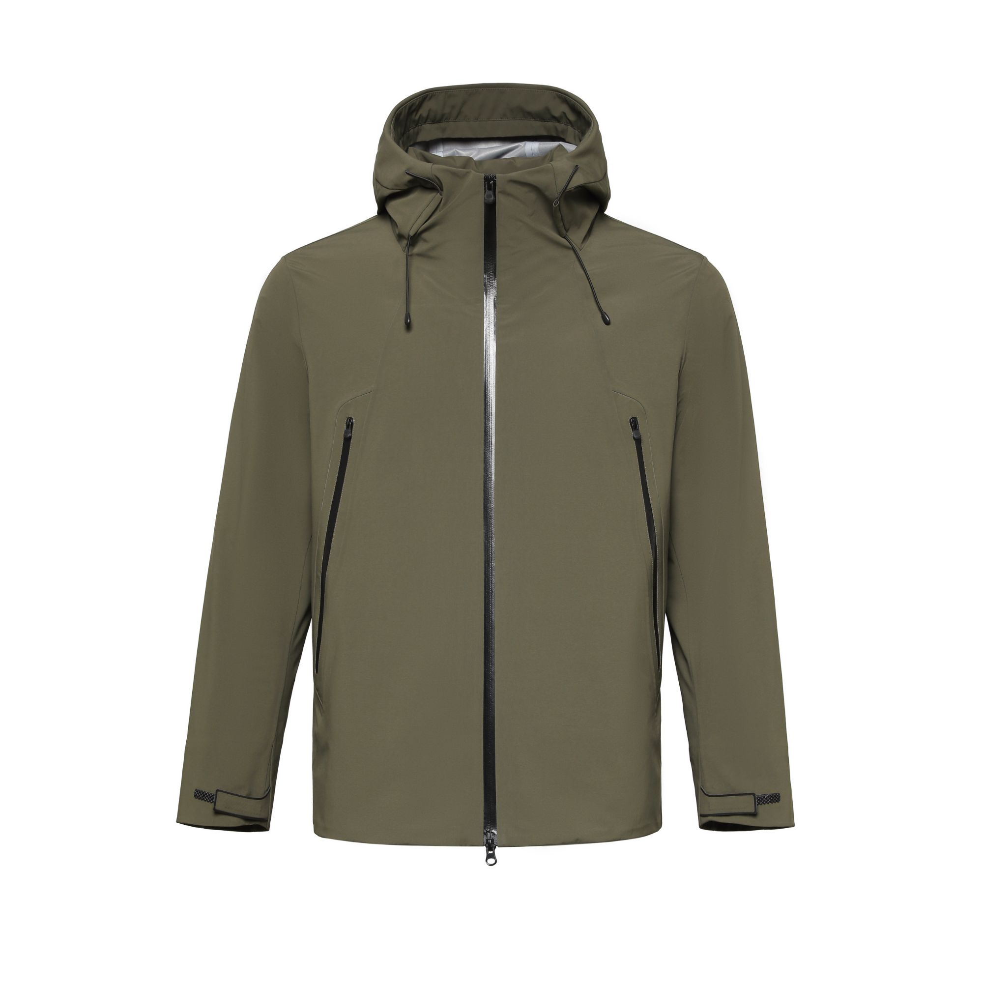 031新品全压胶冲锋衣防风防水连帽外套男款时尚保暖