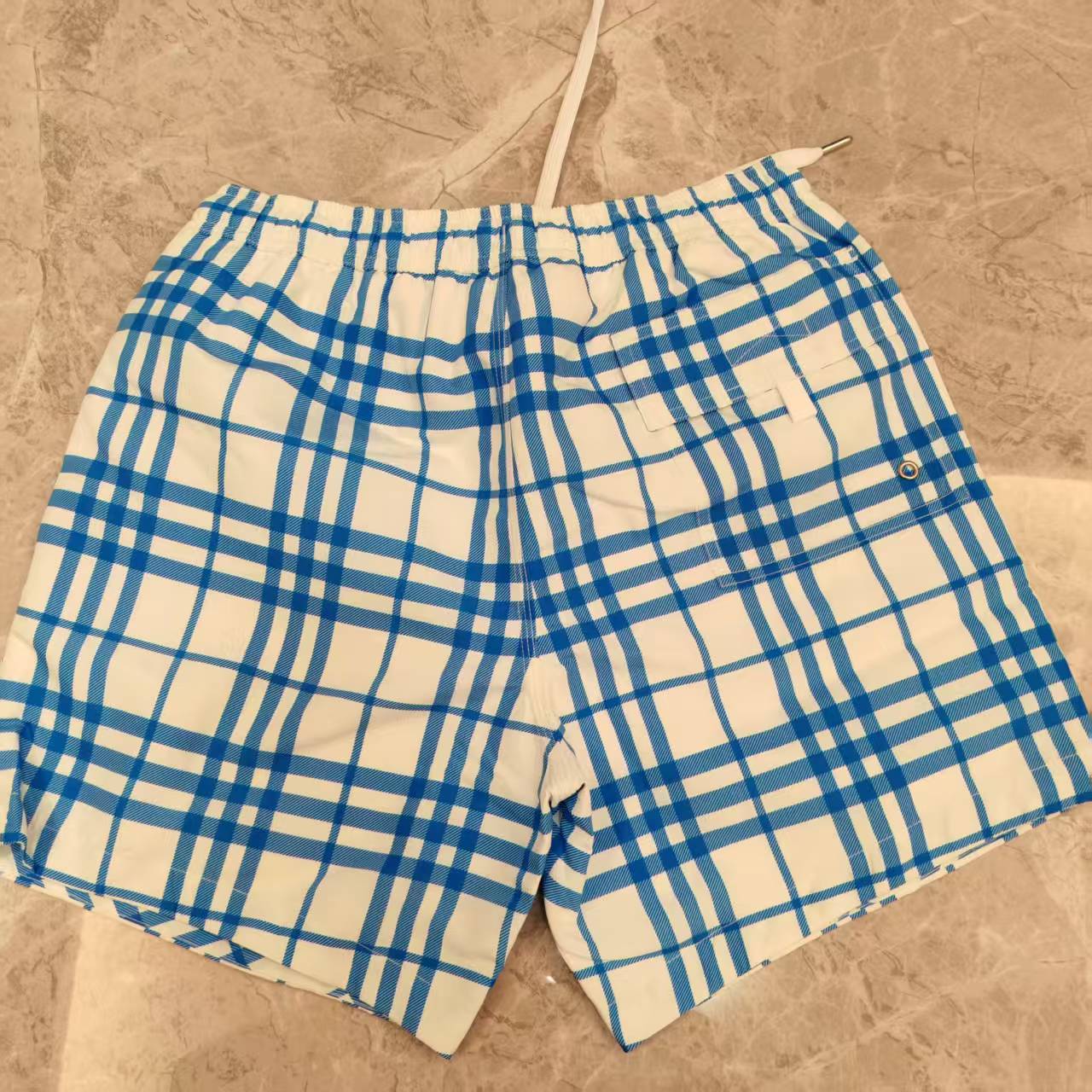 99新 BURBERRY/博柏利 蓝格纹短裤 435