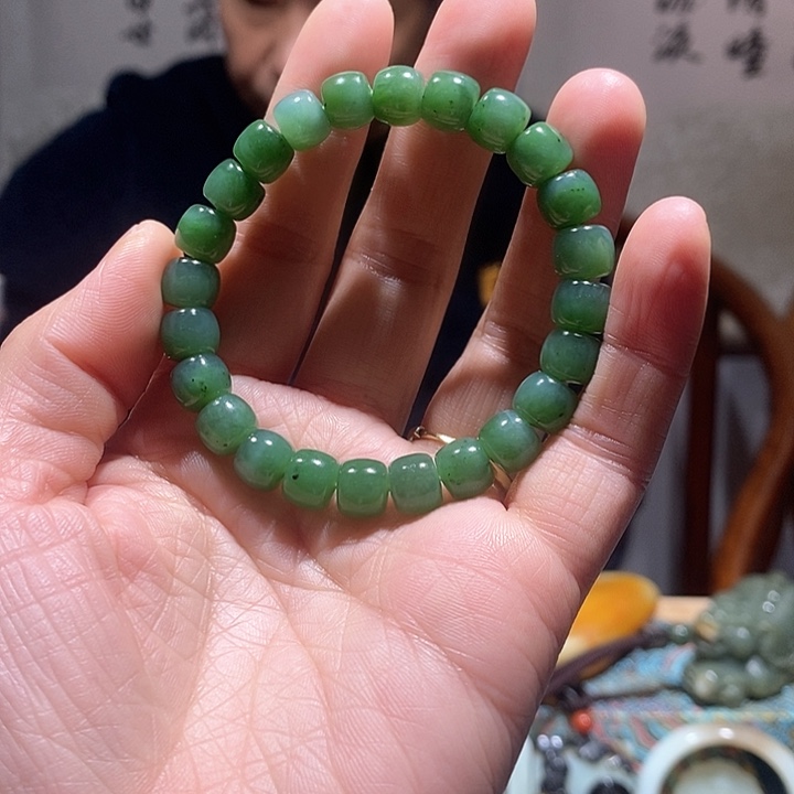 和田玉手串未镶嵌