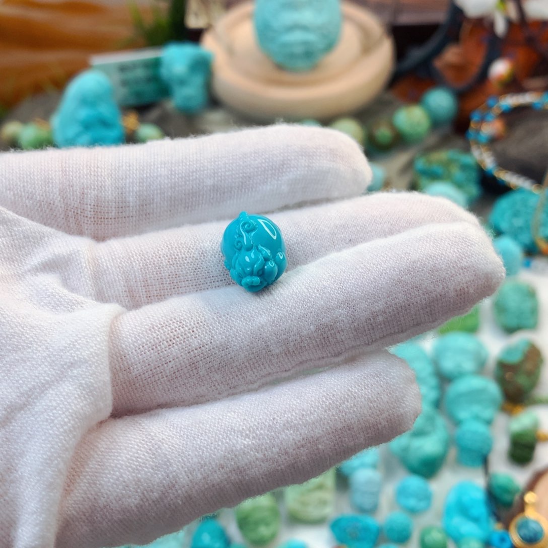 未镶嵌绿松石珠宝半成品