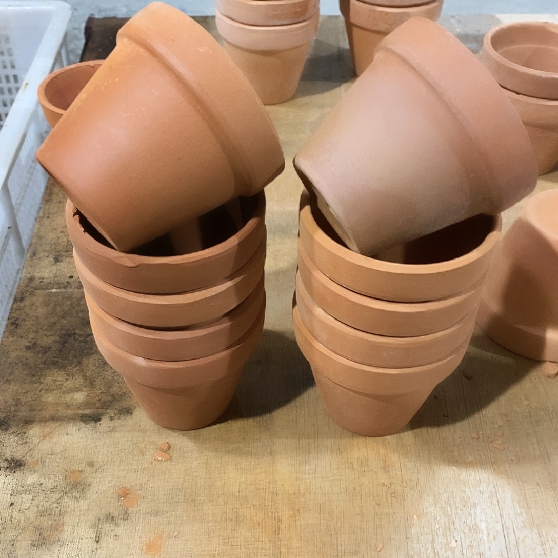瑕疵红陶8×7-10     