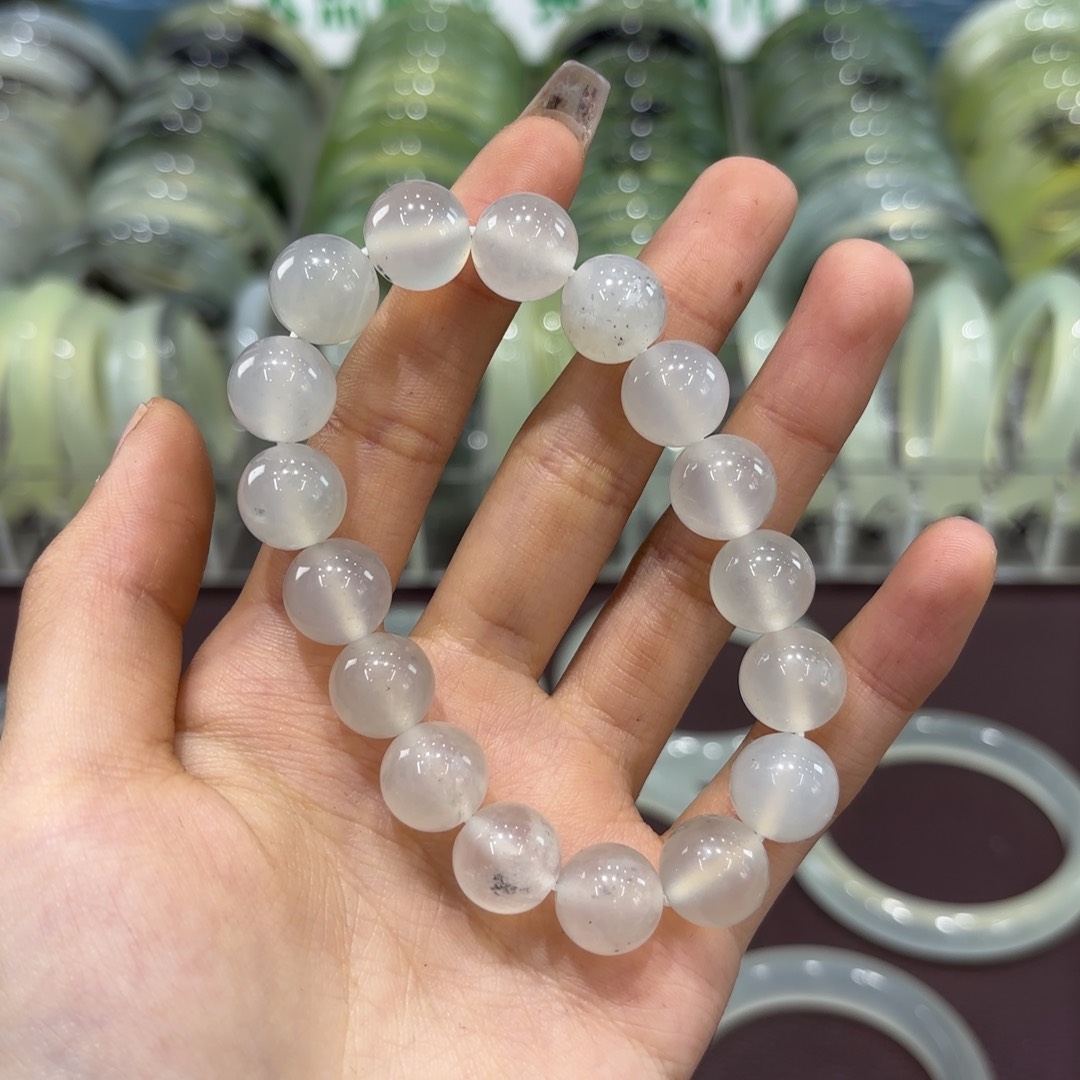 岫玉未镶嵌手镯天然