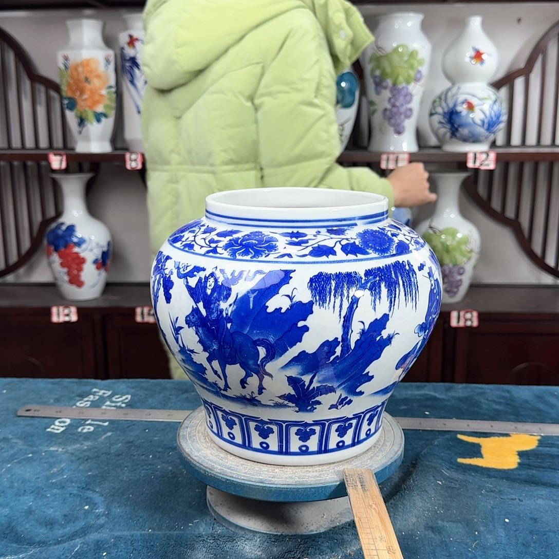 摆件景德镇陶瓷大口鬼谷