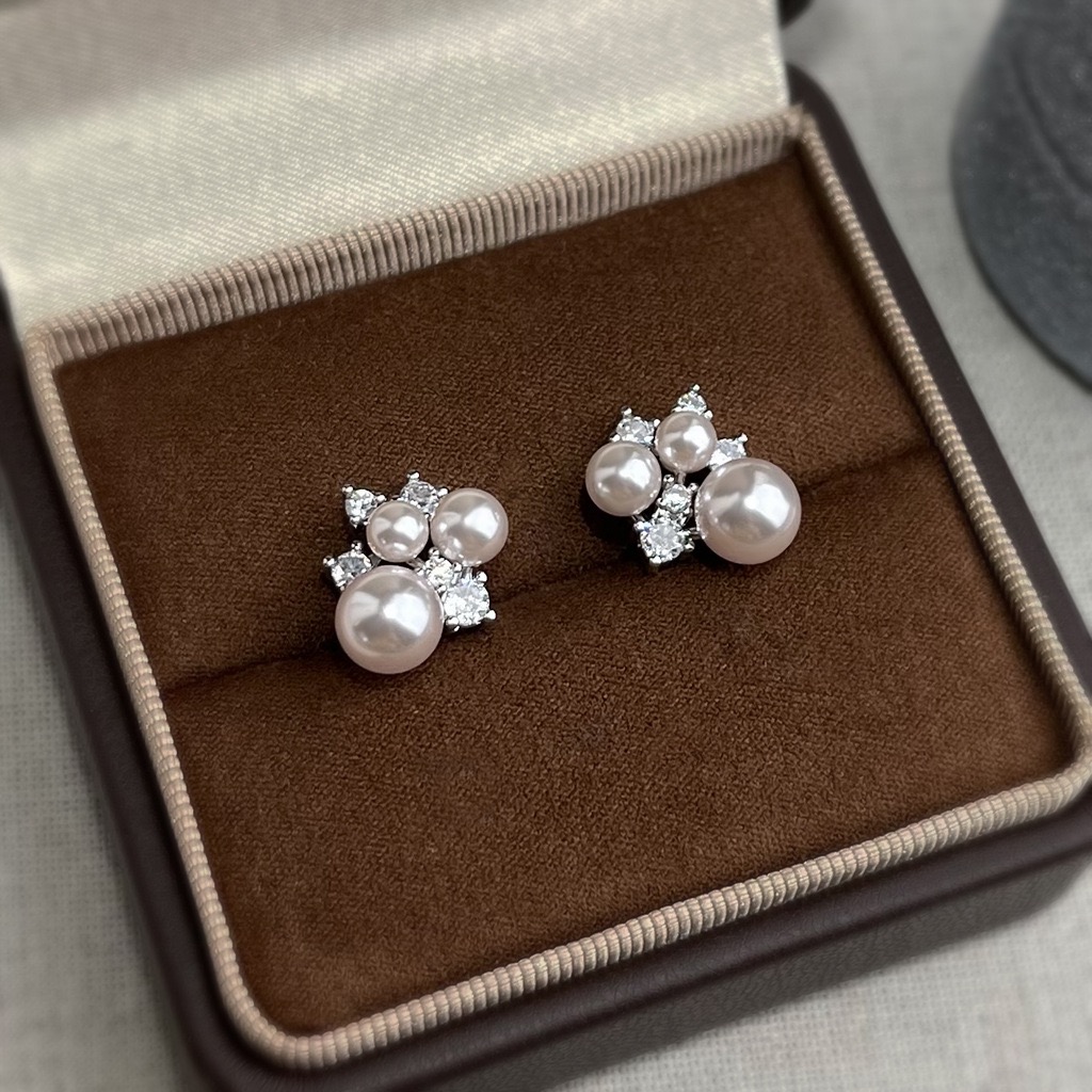 OF 国潮★【曼塔玫瑰】设计师款耳钉~3576