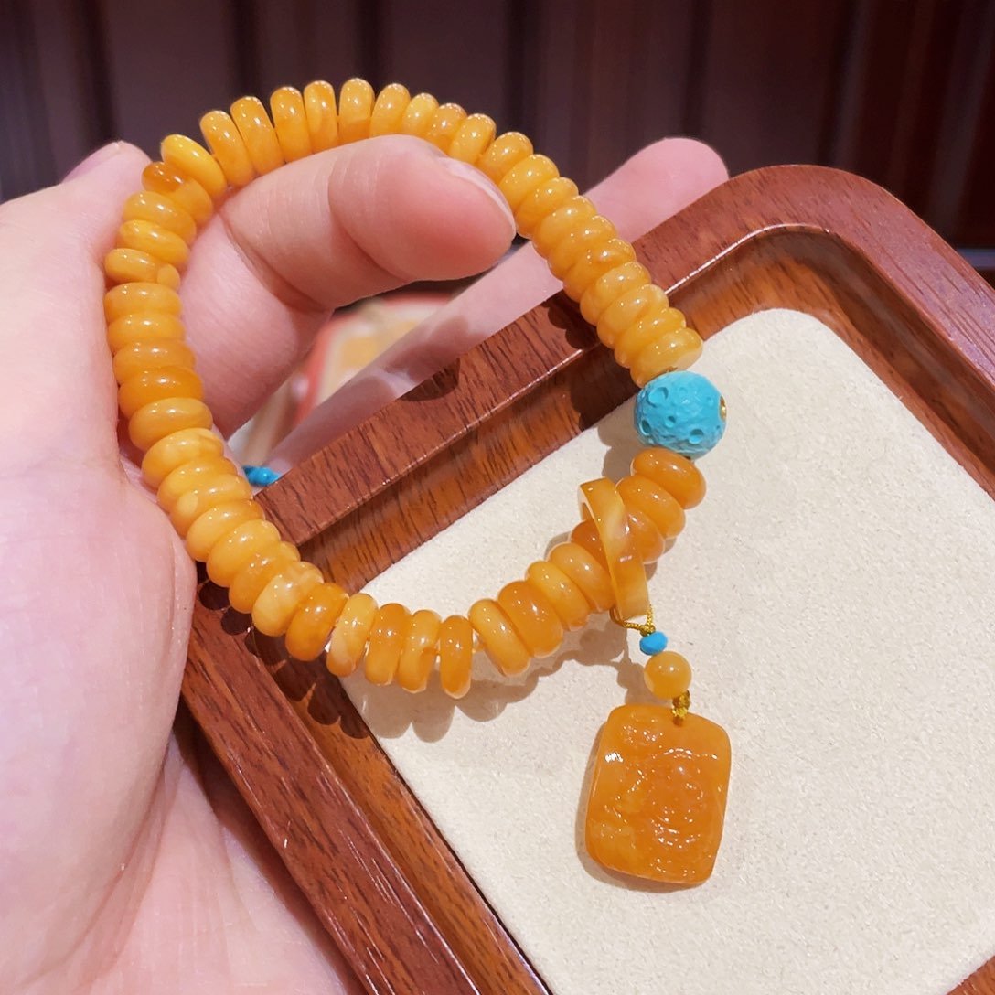 蜜蜡手链未镶嵌手串