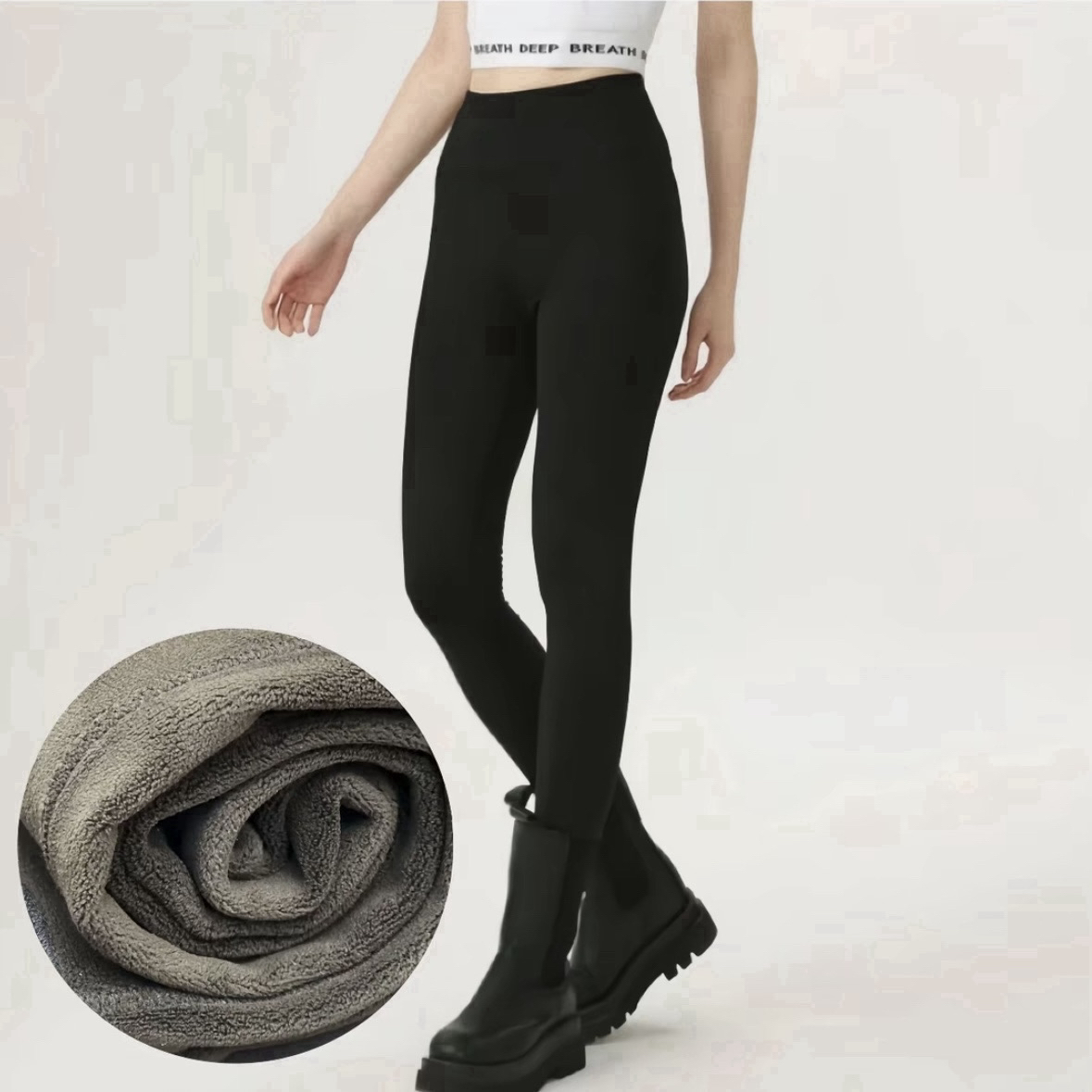 【北京阿玛施】510040冬季新款高腰保暖云朵裤