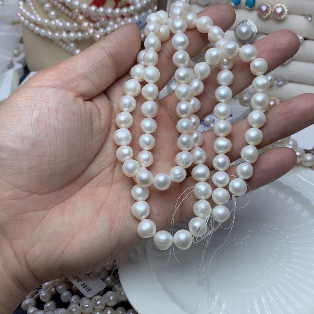 淡水珍珠9-10未镶嵌x56项链