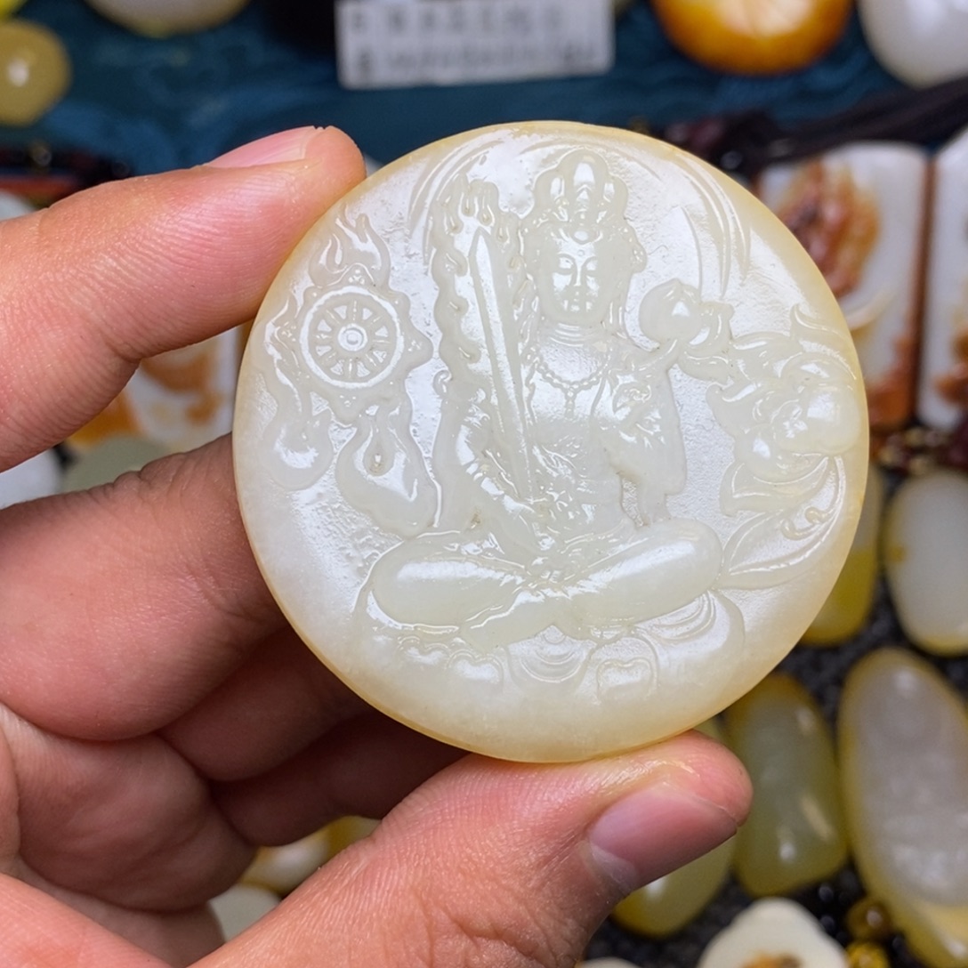 風***哥和田玉未镶嵌颈饰