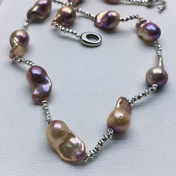 银S925镶嵌淡水珍珠耳饰顺****运