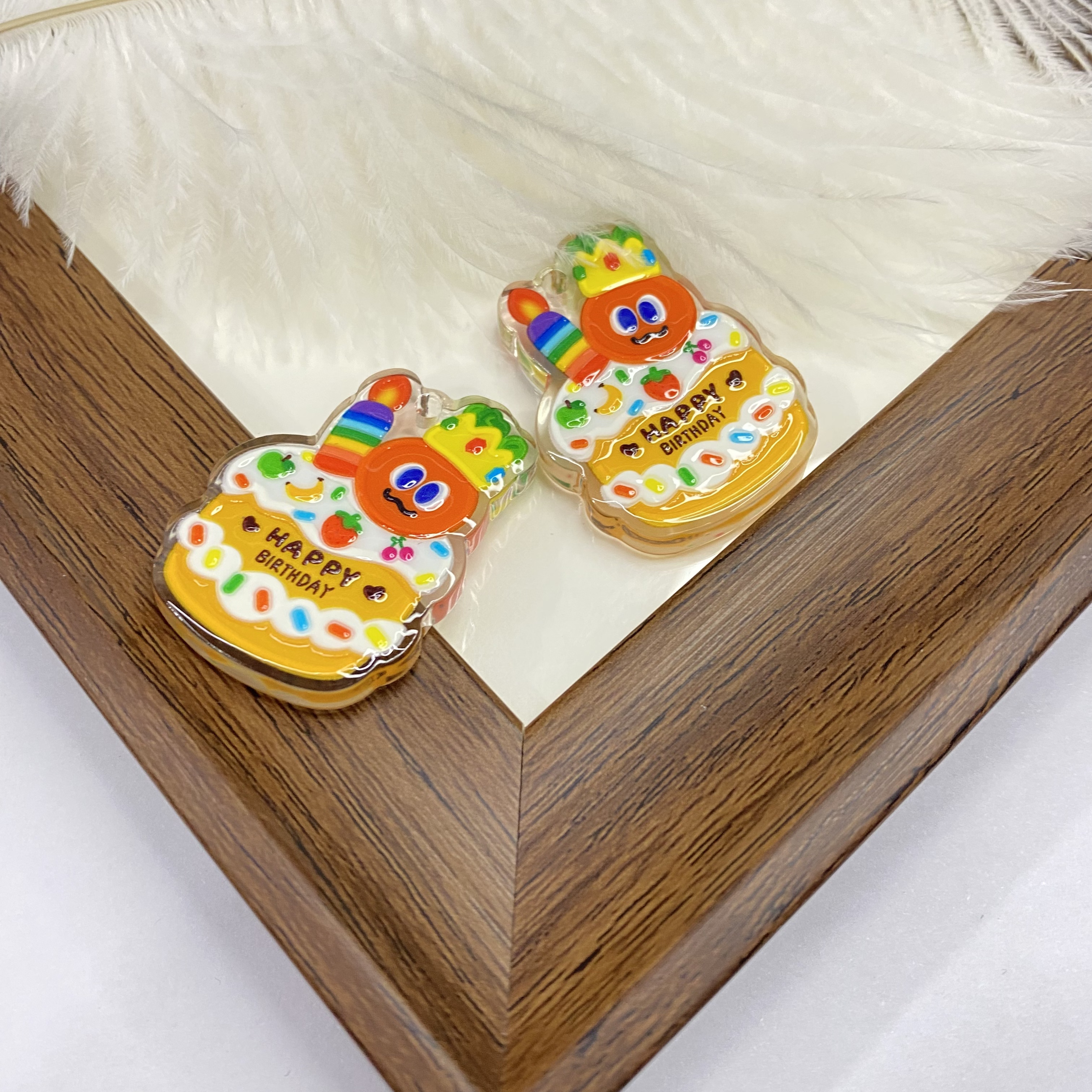 亚克力定制浮雕五月天物料3.0手机链包挂车挂钥匙扣饰品DIY配件