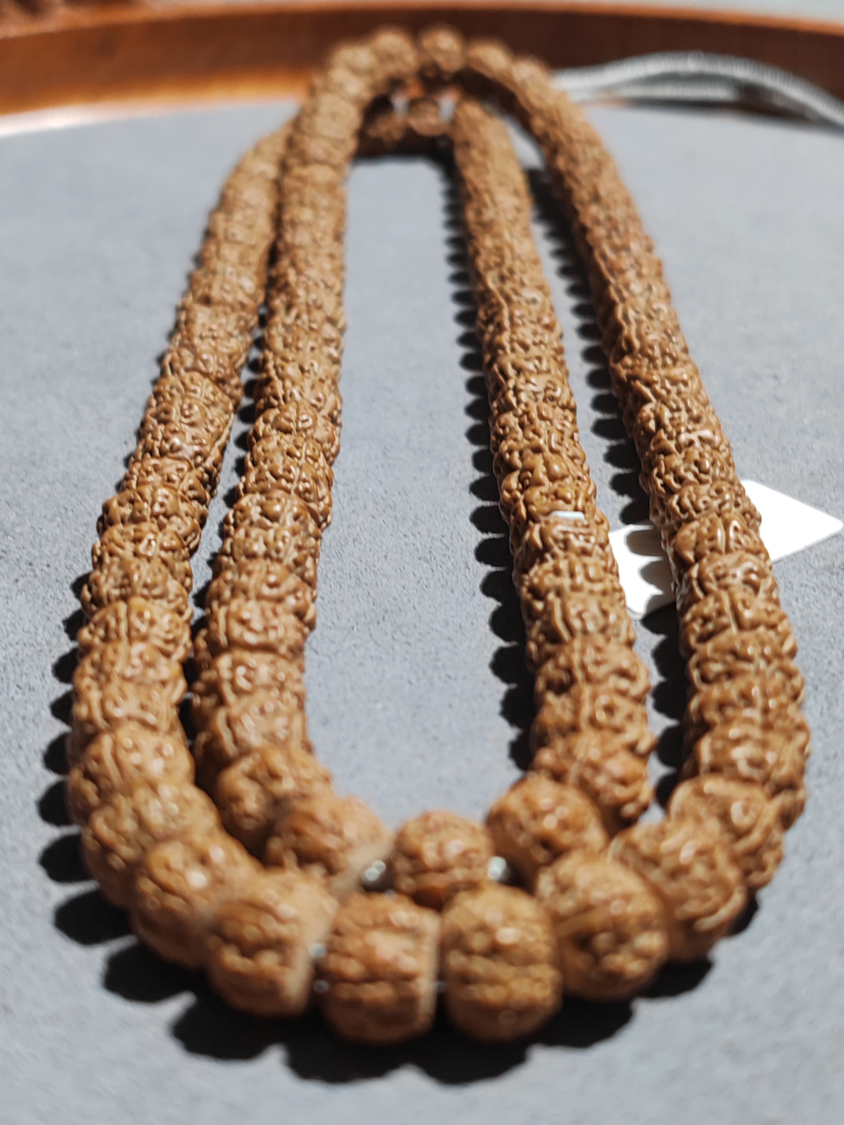 菩提小金刚原生态定制款藏切风羽盘龙手串