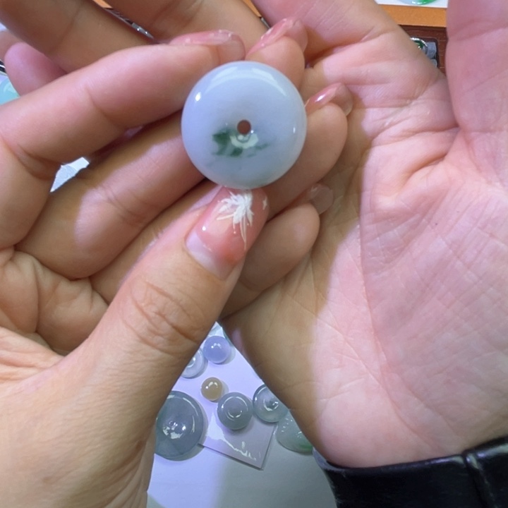 翡翠裸石天然翡翠平安扣