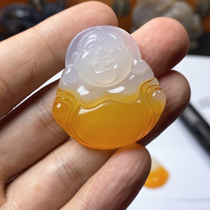 玛瑙/玉髓手把未镶嵌糖*甜