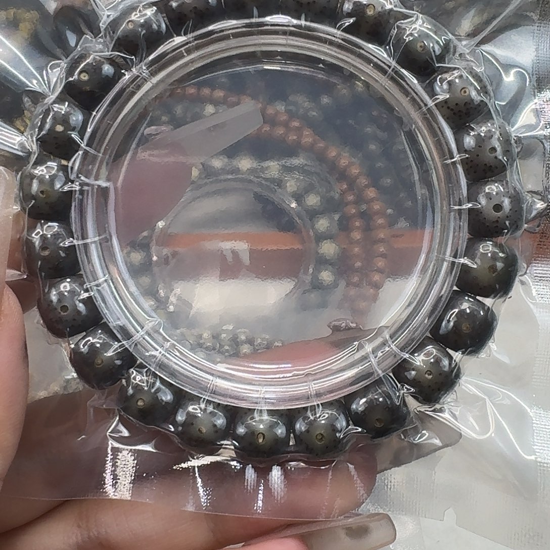 巡***海星月菩提手串17殿堂黑冰同枝10 9