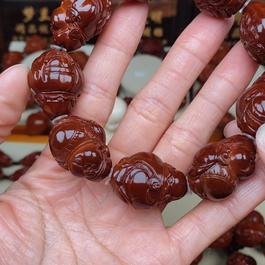 橄榄核手串香****啦财神，