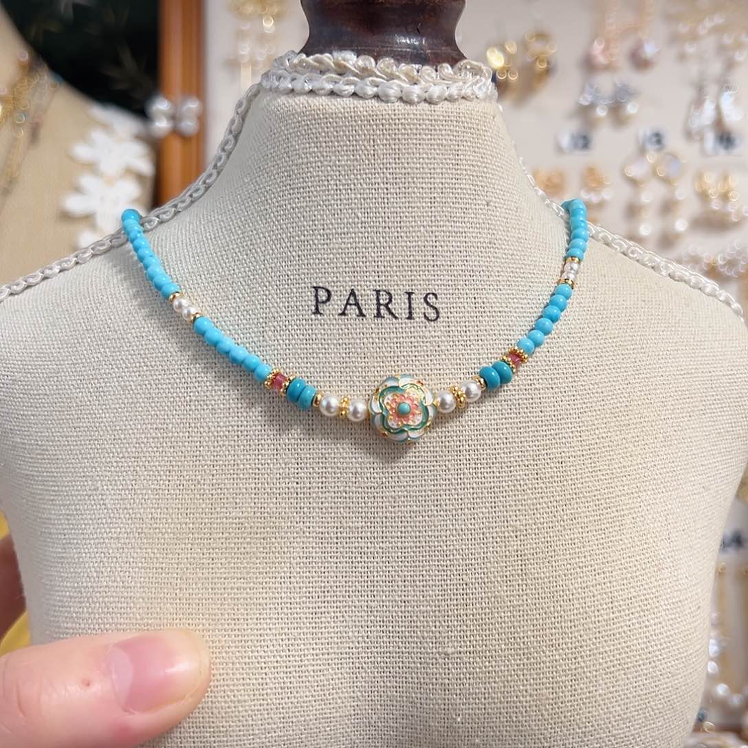 淡水珍珠银S925镶嵌耳钉