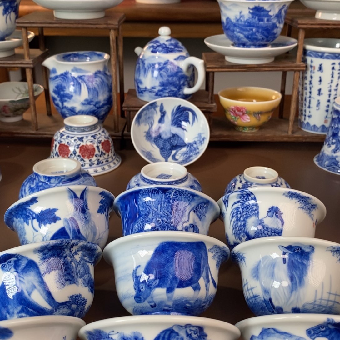 点**空景德镇陶瓷手工手绘