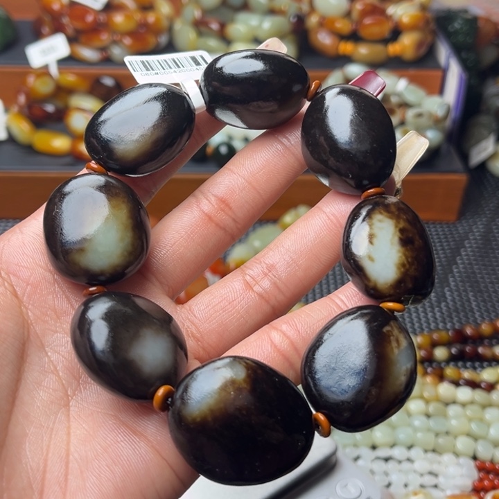 和田玉未镶嵌手链