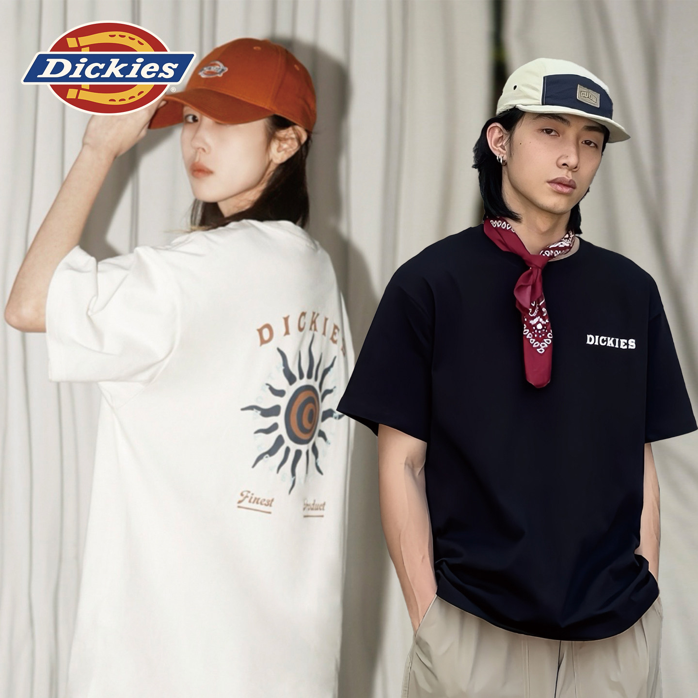Dickies帝酷适26春夏新拥抱自然沙丘色系骄阳图案宽松短袖T恤男女