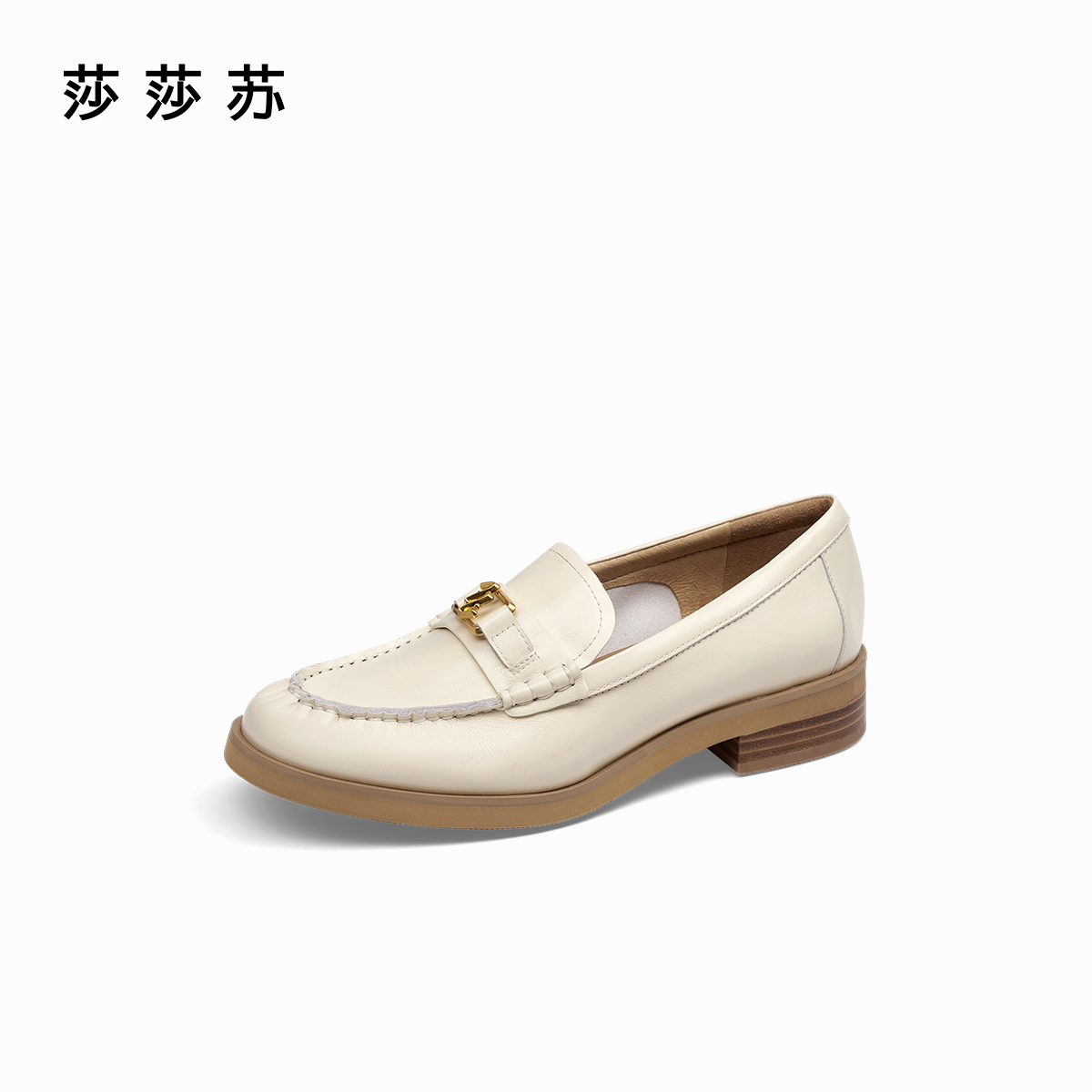 【唐顿庄园】莎莎苏2025春季欧若智性风一脚蹬平底乐福鞋ZA65119-43