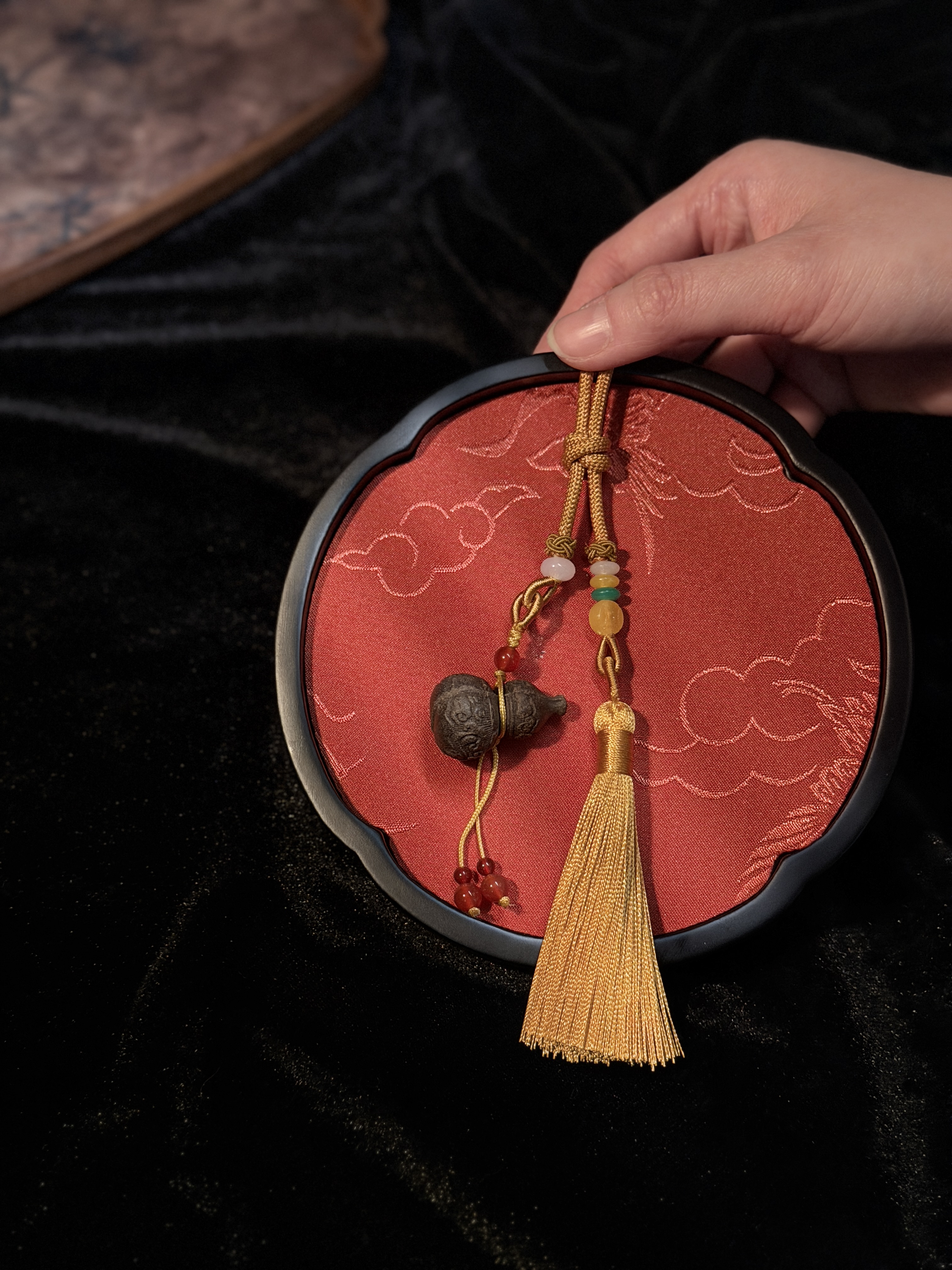 葫芦云岫香合香珠挂件