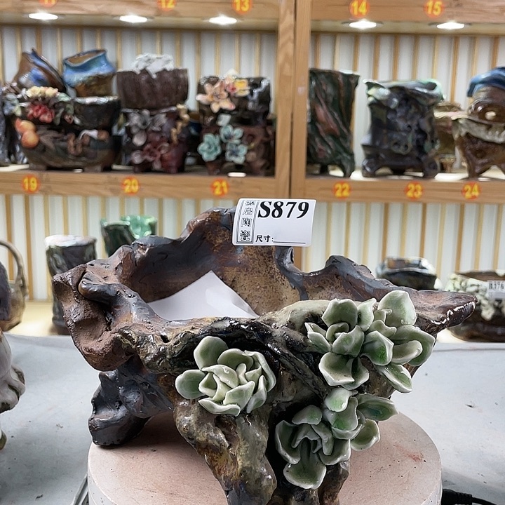 紫砂花盆手工制作默认微瑕879