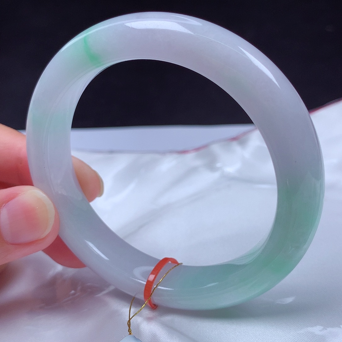 翡翠未镶嵌手镯57圈m114433